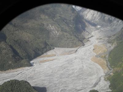 Der Weg zum Gletscher von oben